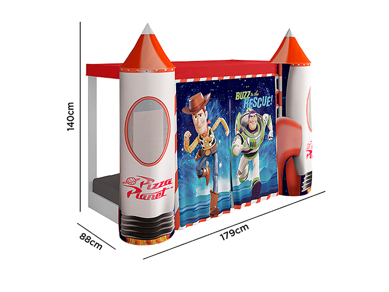 CAMA TRANSICIÓN INFANTIL DISNEY CASTILLO TOY STORY 6