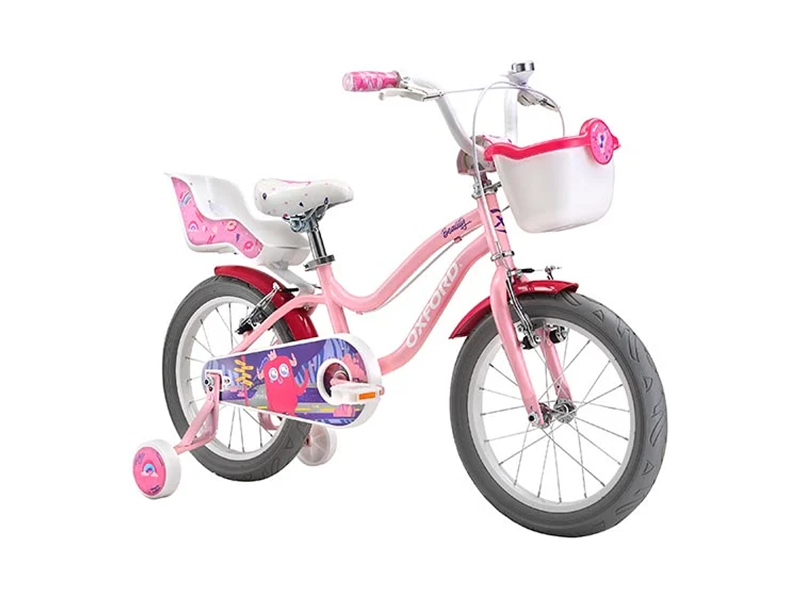 BICICLETA INFANTIL OXFORD BEAUTY ROSADO ARO 16 1