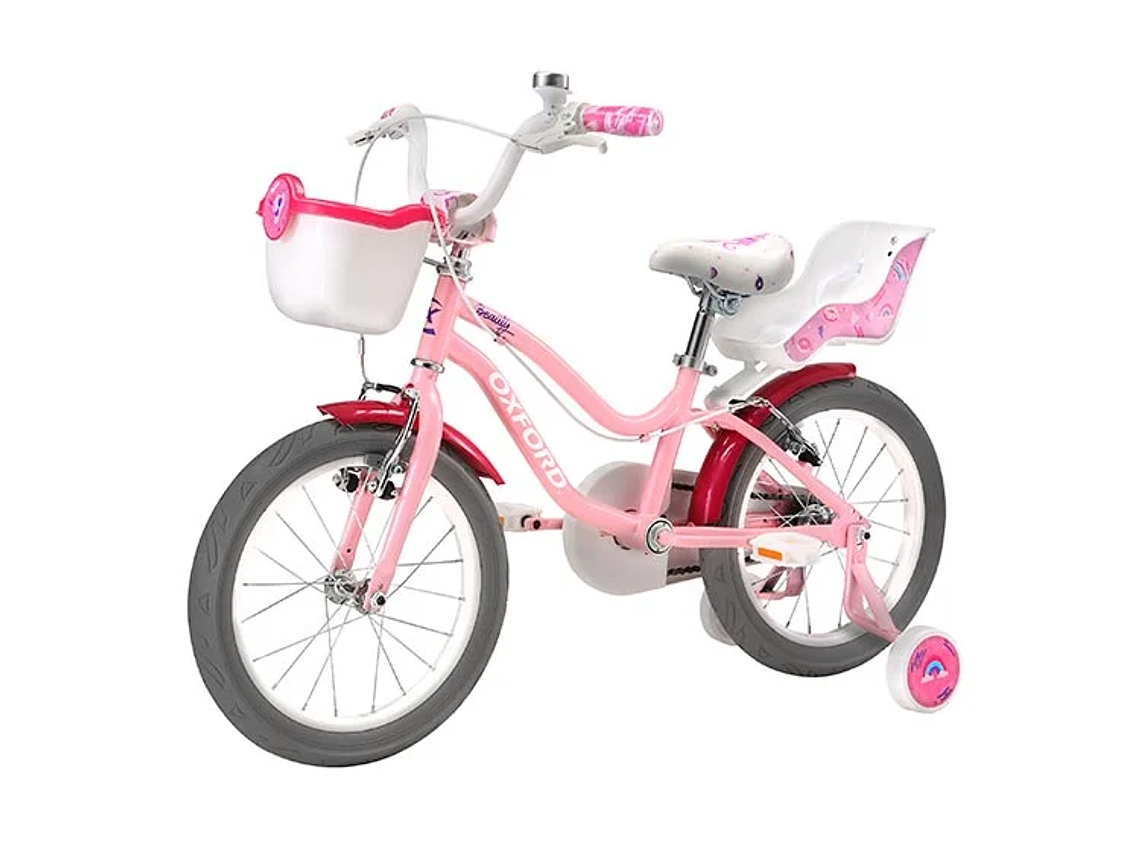 BICICLETA INFANTIL OXFORD BEAUTY ROSADO ARO 16 2