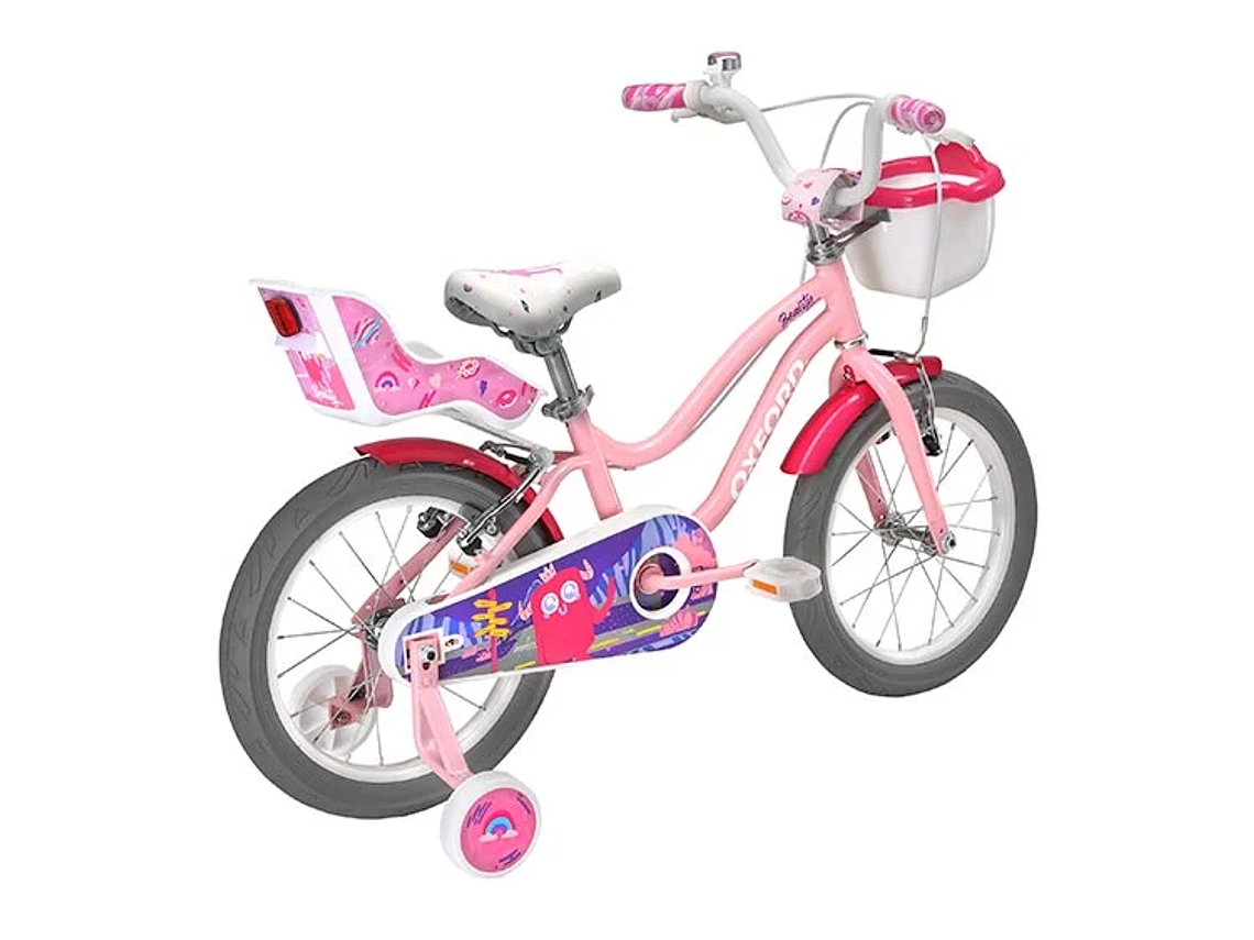 BICICLETA INFANTIL OXFORD BEAUTY ROSADO ARO 16 3