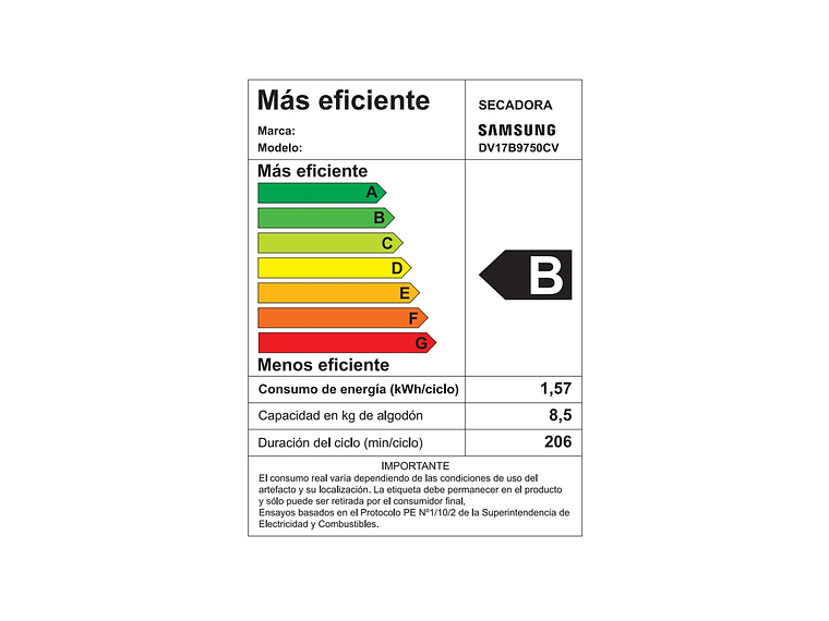 SECADORA BESPOKE 17KG CON SISTEMA DE SECADO INTELIGENTE 4