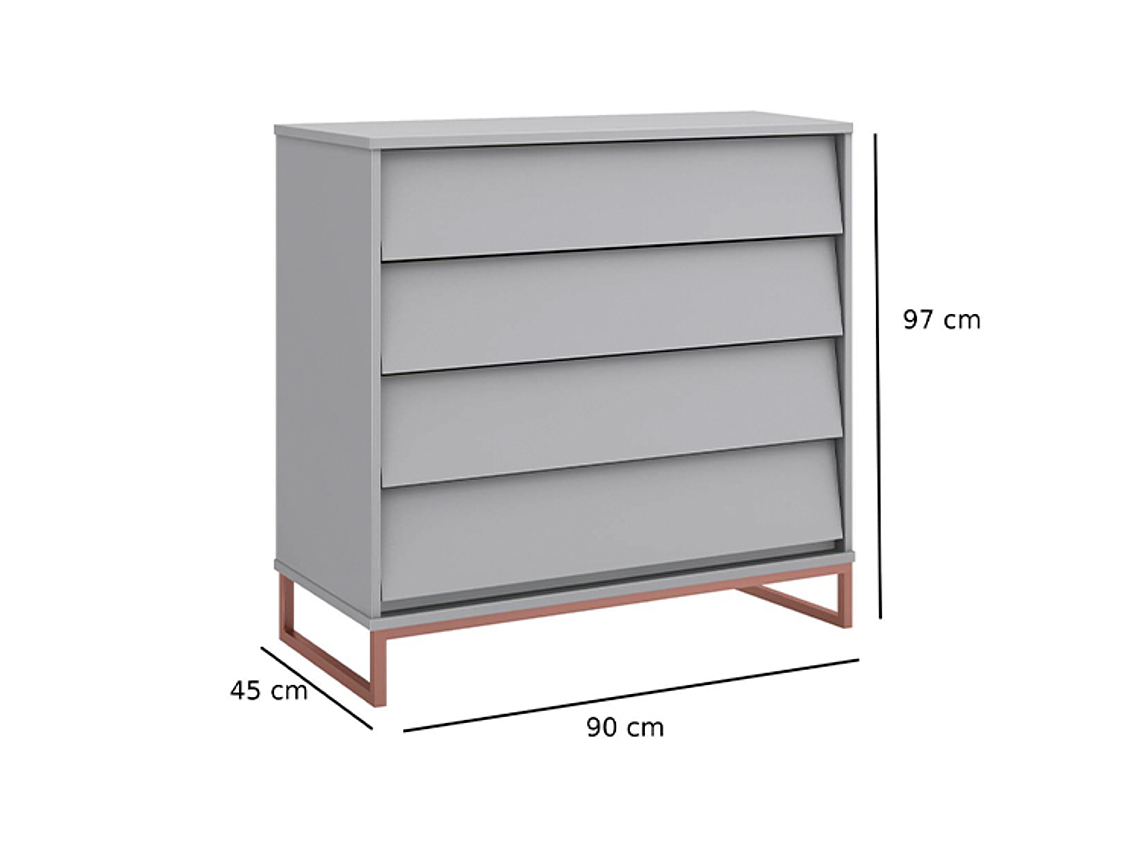 CÓMODA KIDSCOOL NOAH DESIGN 15029 GRIS 2