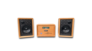 MINI COMPONENTE EN MADERA NATIVA MODELO MC3 STEEL