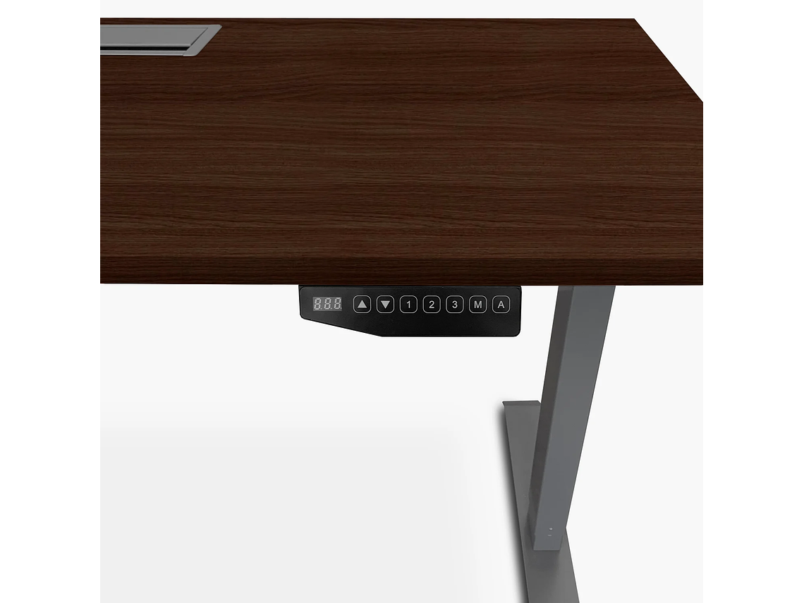 ESCRITORIO FORM OFFICE COSMO ELÉCTRICO CON PASACABLES 160X70 METAL 4