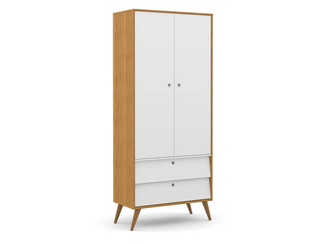 ARMARIO KIDSCOOL GOLD 2 PTS BLANCO ECOWOOD 1
