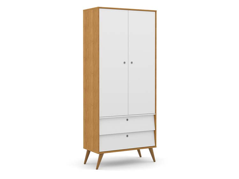 ARMARIO KIDSCOOL GOLD 2 PTS BLANCO ECOWOOD 1