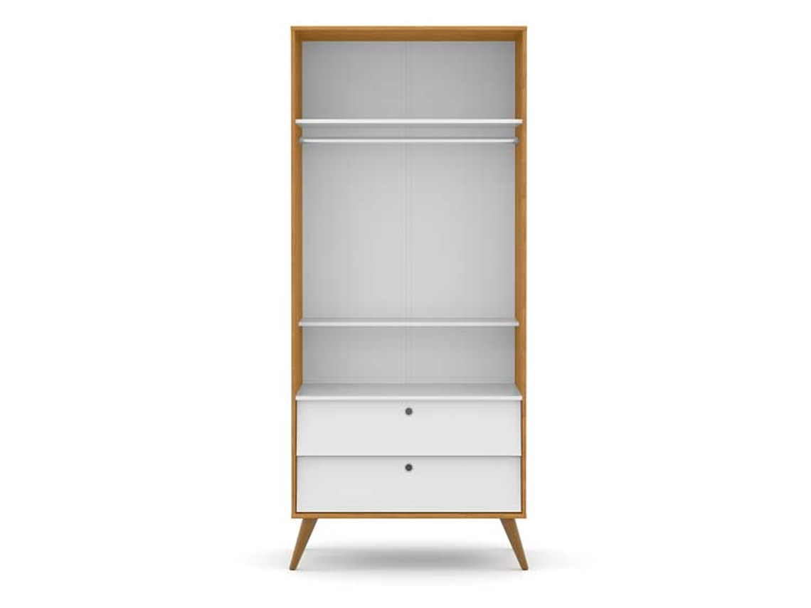 ARMARIO KIDSCOOL GOLD 2 PTS BLANCO ECOWOOD 2