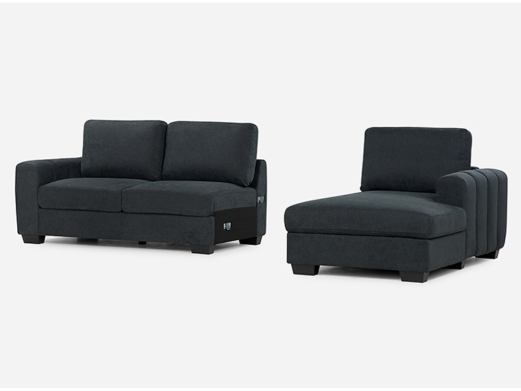 SOFÁ SECCIONAL ROSEN BOSTON DERECHO GRAFITO 4