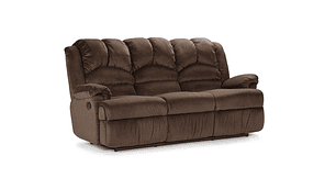 SOFÁ ROSEN JARRIE 3 CUERPOS CAFÉ RECLINABLE CHEX MANUAL