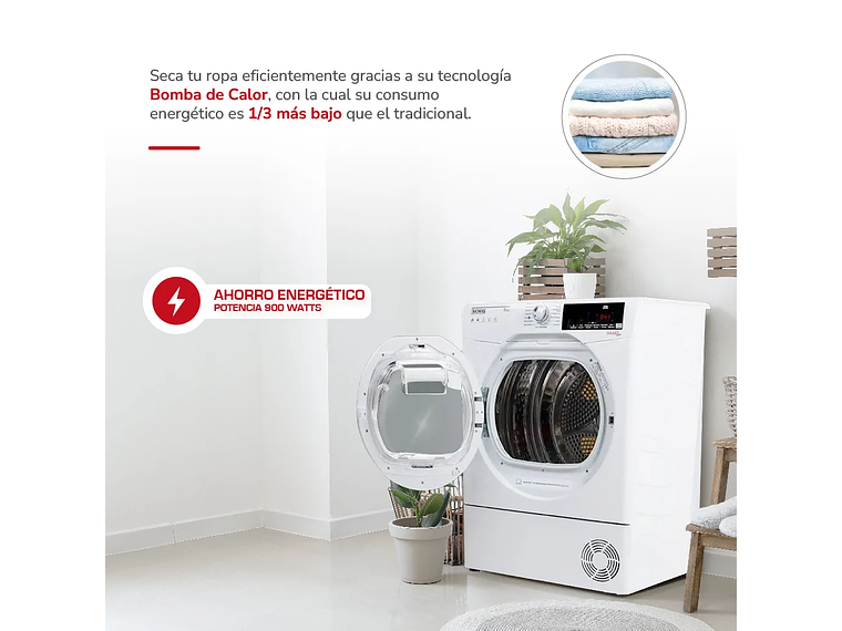 SECADORA ELE CTRICA 11 KG POR CONDENSACION CON BOMBA CALOR 7