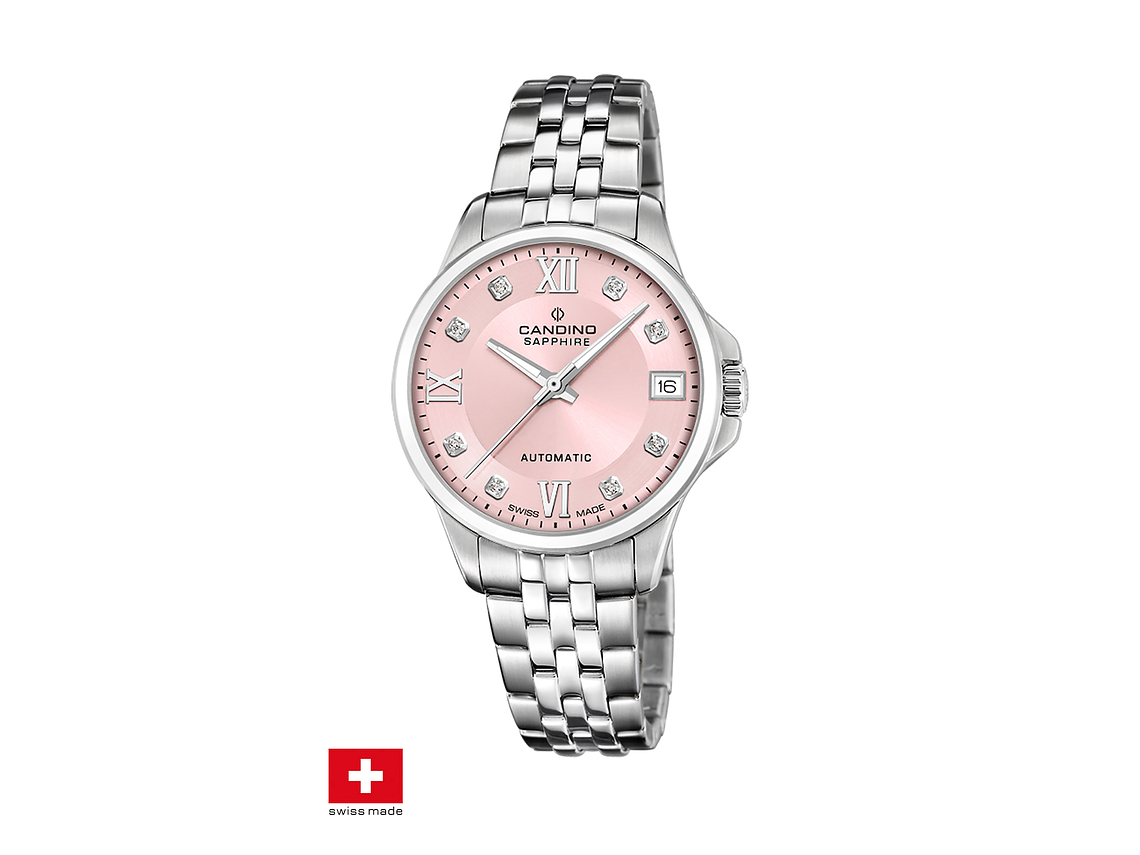 RELOJ C4770/3 CANDINO SWISS ROSA MUJER AUTOMÁTICO 1