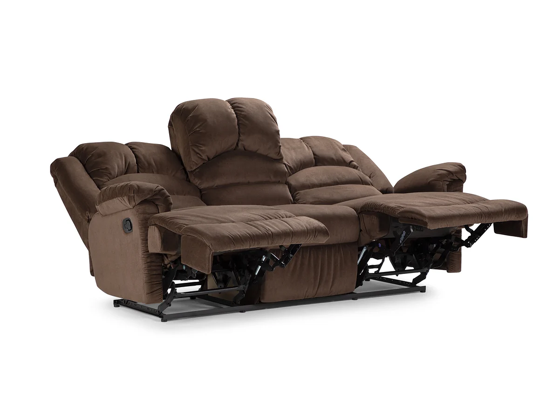 SOFÁ ROSEN JARRIE 3 CUERPOS CAFÉ RECLINABLE CHEX MANUAL 5