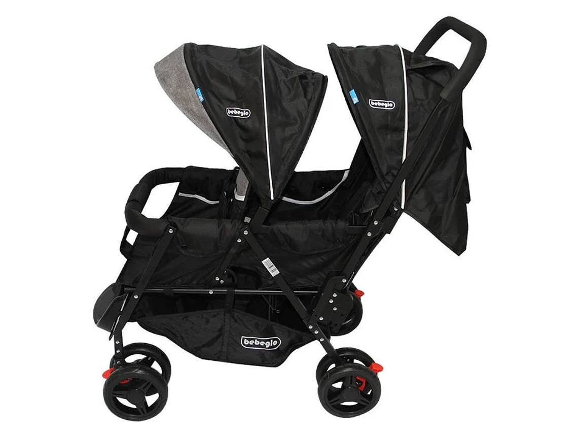 COCHE DOBLE DUO PRIX BEBEGLO NEGRO 4