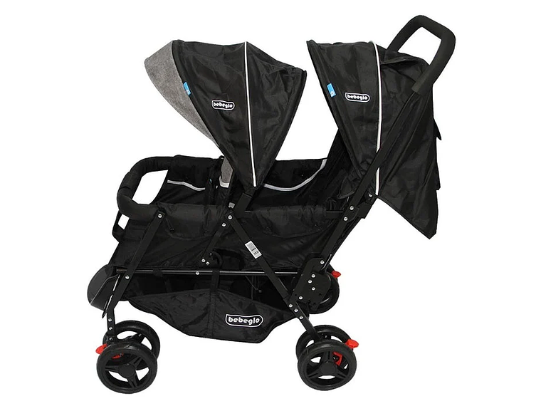 COCHE DOBLE DUO PRIX BEBEGLO NEGRO 4