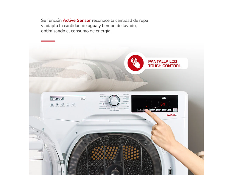 SECADORA ELE CTRICA 9 KG POR CONDENSACION CON BOMBA CALOR 9