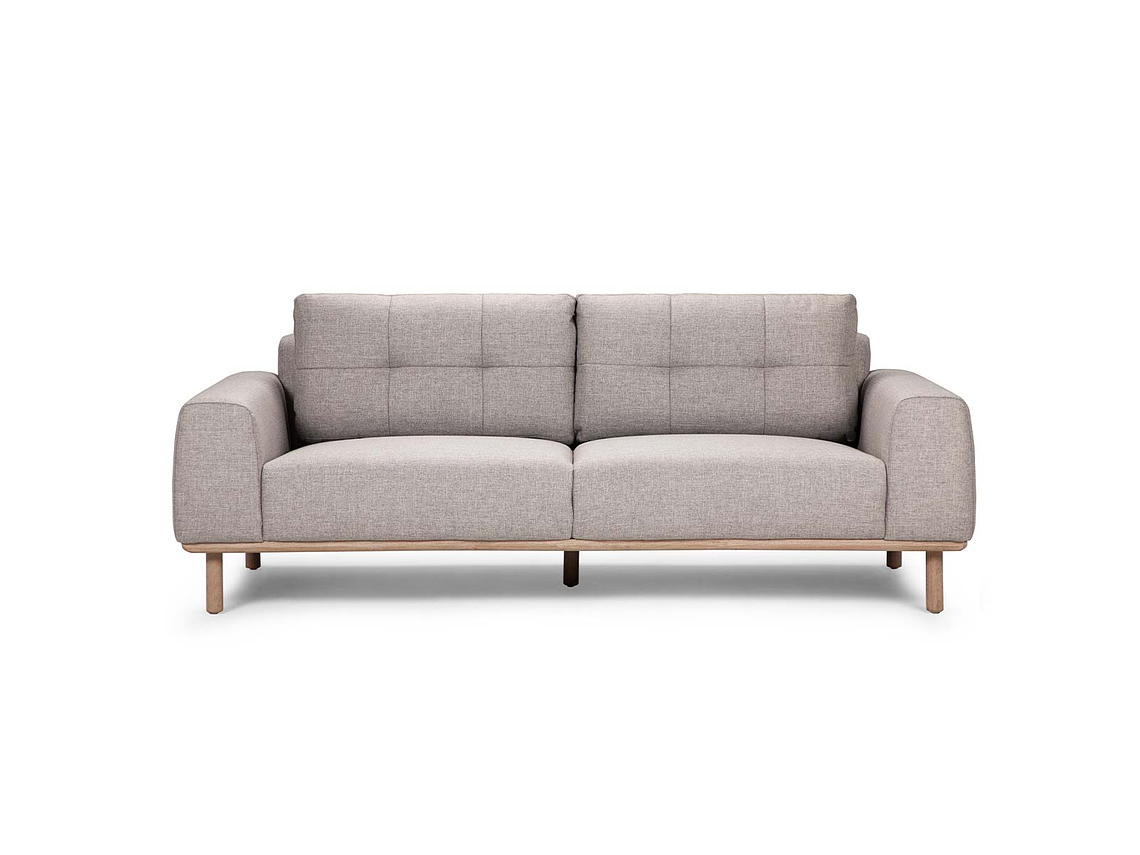 SOFÁ ROSEN BIADA 3 CUERPOS TELA GRIS PERLA 1