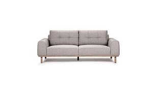 SOFÁ ROSEN BIADA 3 CUERPOS TELA GRIS PERLA