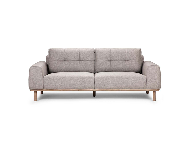 SOFÁ ROSEN BIADA 3 CUERPOS TELA GRIS PERLA 1