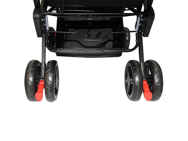 COCHE DOBLE DUO PRIX BEBEGLO NEGRO 8