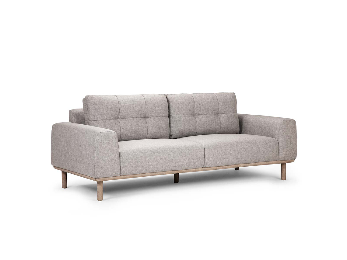 SOFÁ ROSEN BIADA 3 CUERPOS TELA GRIS PERLA 5