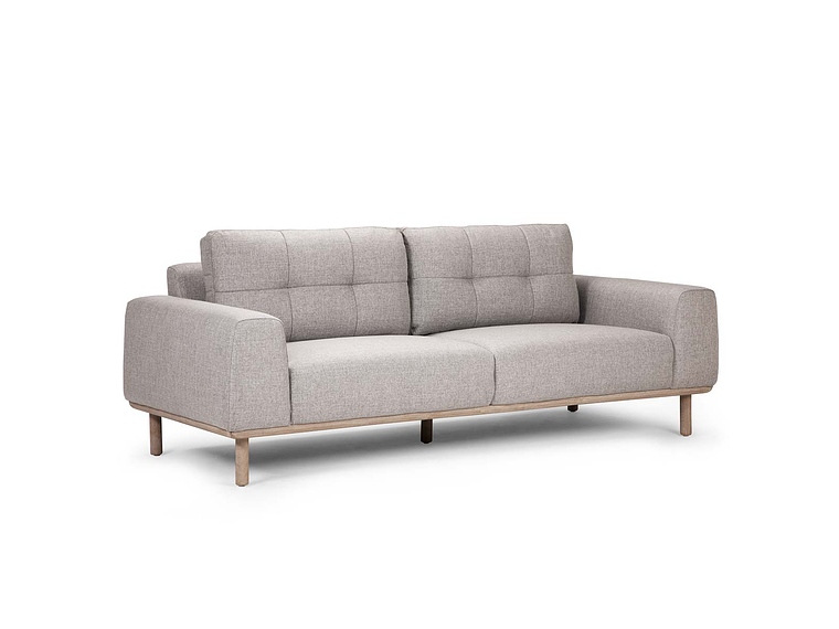 SOFÁ ROSEN BIADA 3 CUERPOS TELA GRIS PERLA 5