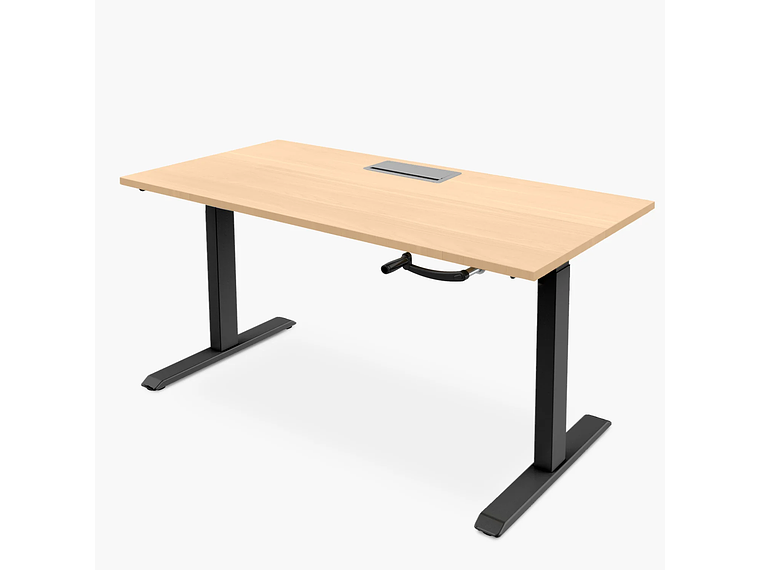 ESCRITORIO FORM OFFICE COSMO 180X70 AJUSTABLE CON PASACABLES METAL 3