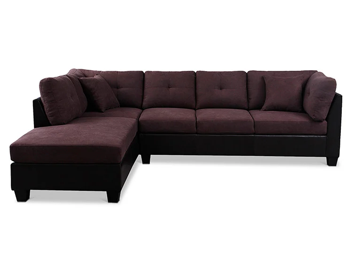 SOFÁ SECCIONAL CIC BITONO IZQUIERDO 5 CUERPOS CHOCOLATE 1