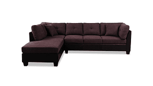 SOFÁ SECCIONAL CIC BITONO IZQUIERDO 5 CUERPOS CHOCOLATE