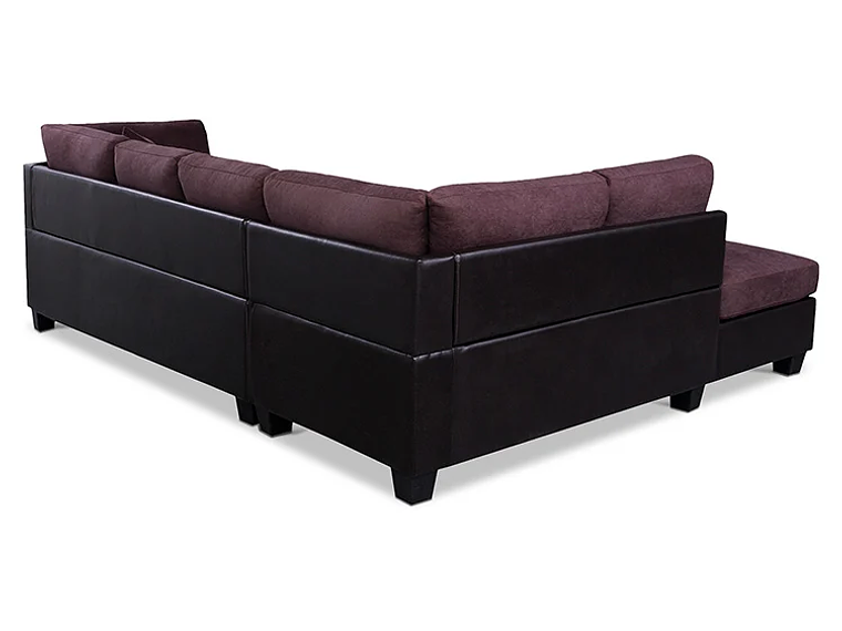 SOFÁ SECCIONAL CIC BITONO IZQUIERDO 5 CUERPOS CHOCOLATE 2