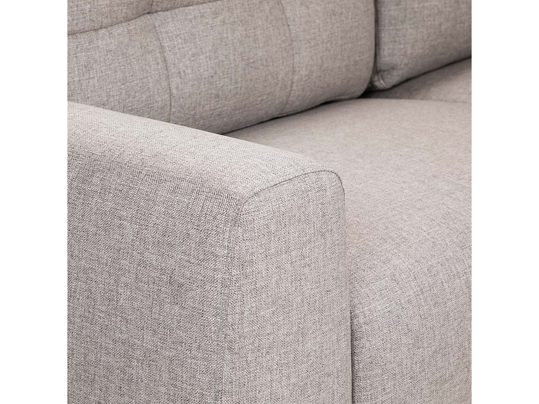 SOFÁ ROSEN BIADA 3 CUERPOS TELA GRIS PERLA 9