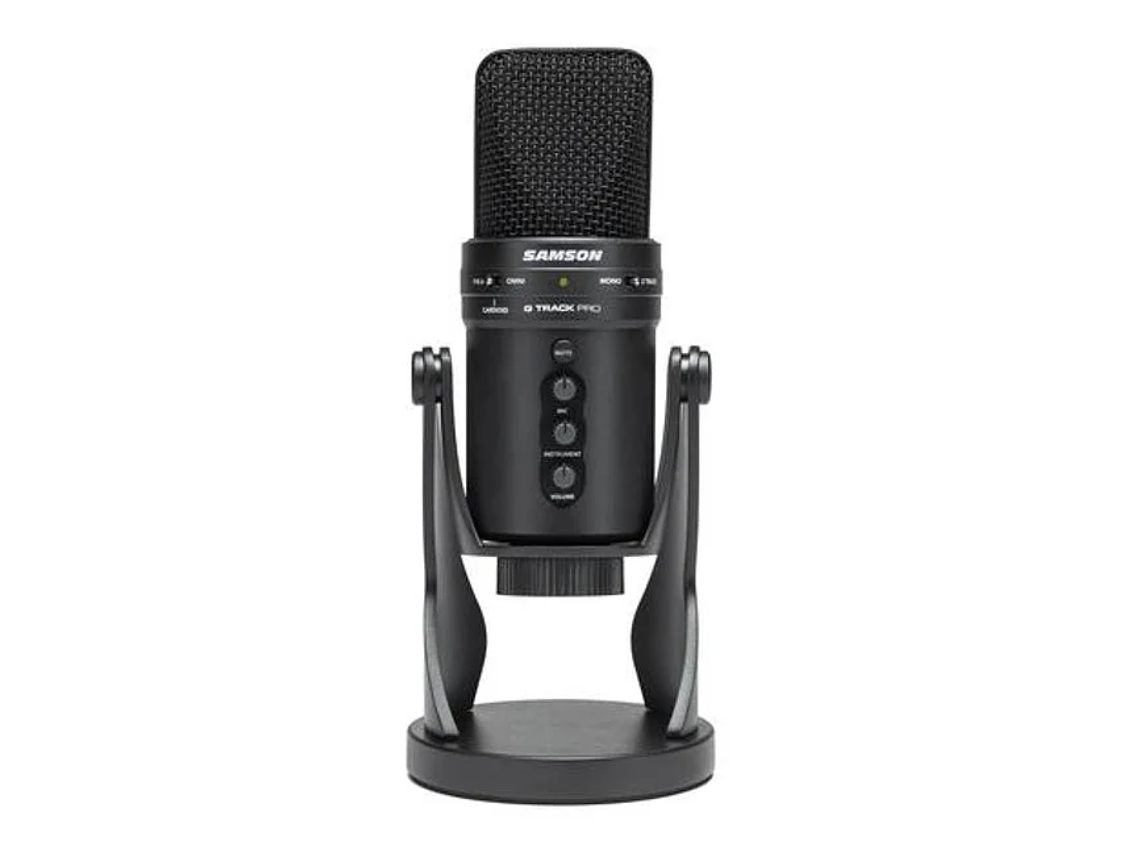 MICRÓFONO CONDENSADOR SAMSON USB G TRACK PRO NEGRO 1
