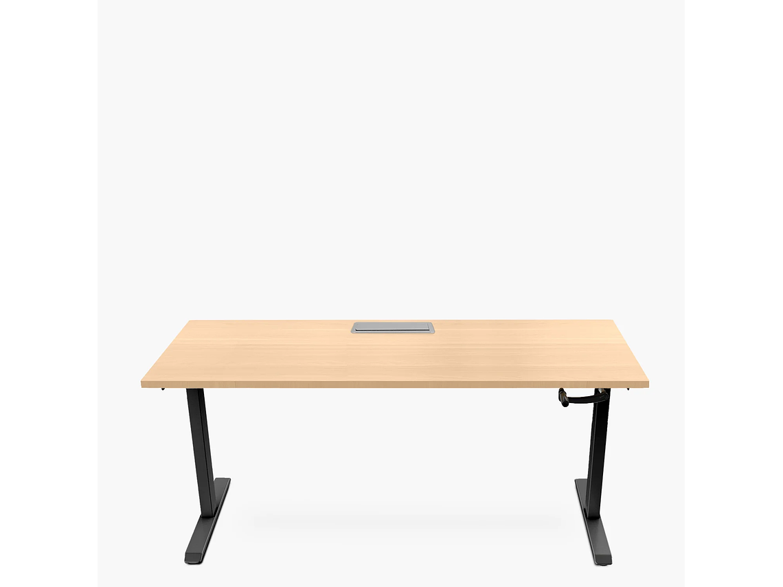 ESCRITORIO FORM OFFICE COSMO 180X70 AJUSTABLE CON PASACABLES METAL 1