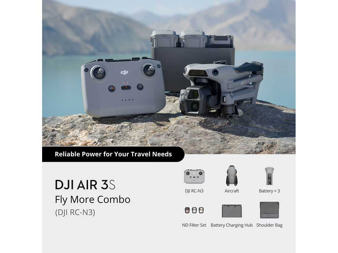 DRONE DJI AIR 3S FLY MORE COMBO RC-N3 10