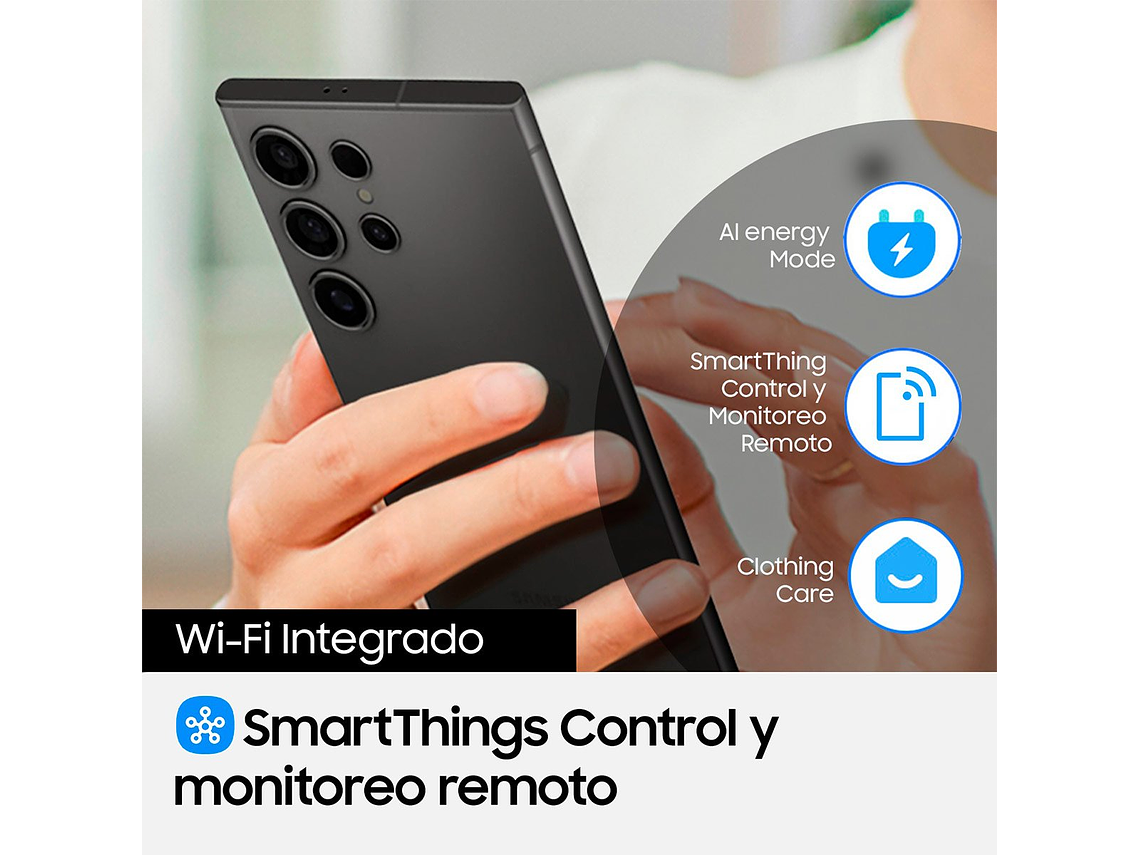 SECADORA DE ROPA SAMSUNG BOMBA DE CALOR 9KG SMARTTHINGS DV90CGC2A0AEZS 4