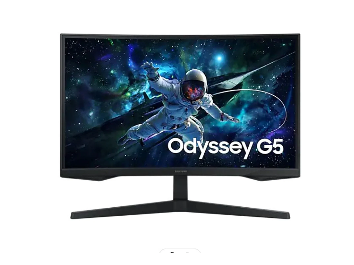 MONITOR GAMER OLED SAMSUNG CURVO DE 27' G55C ODYSSEY G5 QHD 165HZ 1