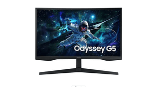 MONITOR GAMER OLED SAMSUNG CURVO DE 27' G55C ODYSSEY G5 QHD 165HZ