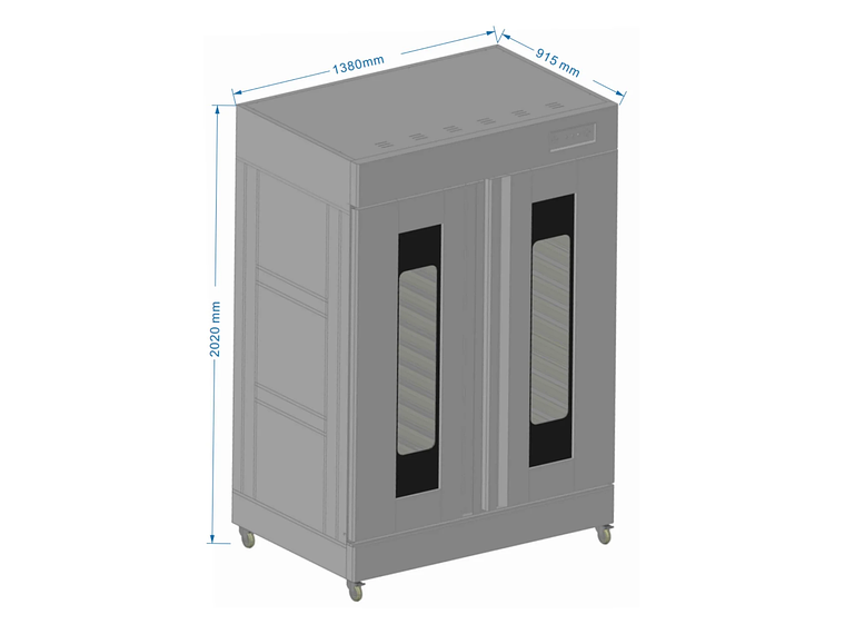 FERMENTADORAS MASA PROCHEF 68 X 58 CAMARA FERMENTADORA 32 BANDEJAS 6
