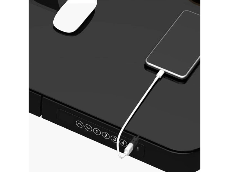 ESCRITORIO FORM DESIGN HOME OFFICE COSMO ELÉCTRICO NEGRO ACERO 3