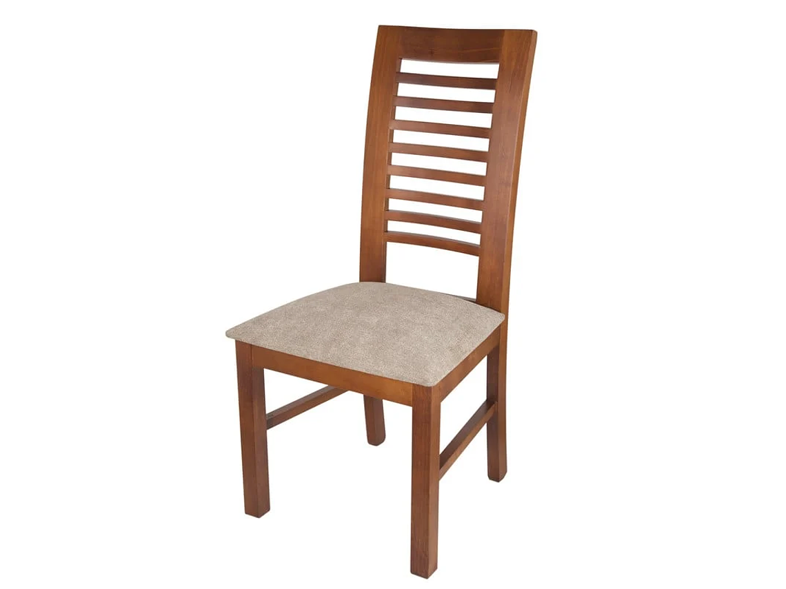 SILLAS ARTHOME LUCIANA MADERA PACK 10 MIEL TAPIZ CAFÉ JASPEADO 2