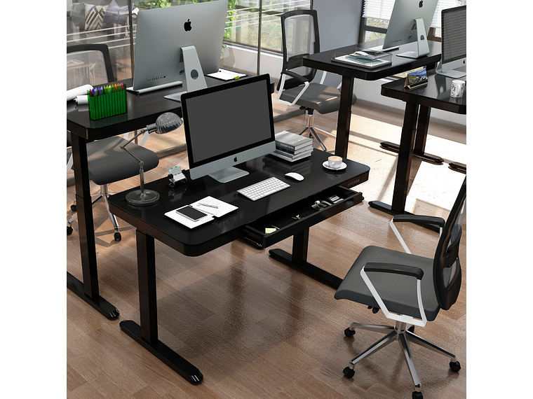 ESCRITORIO FORM DESIGN HOME OFFICE COSMO ELÉCTRICO NEGRO ACERO 8