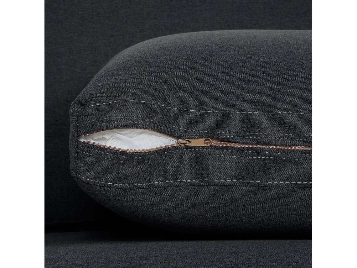 SOFÁ ROSEN 3 CUERPOS GRAFITO WELLS TELA 8