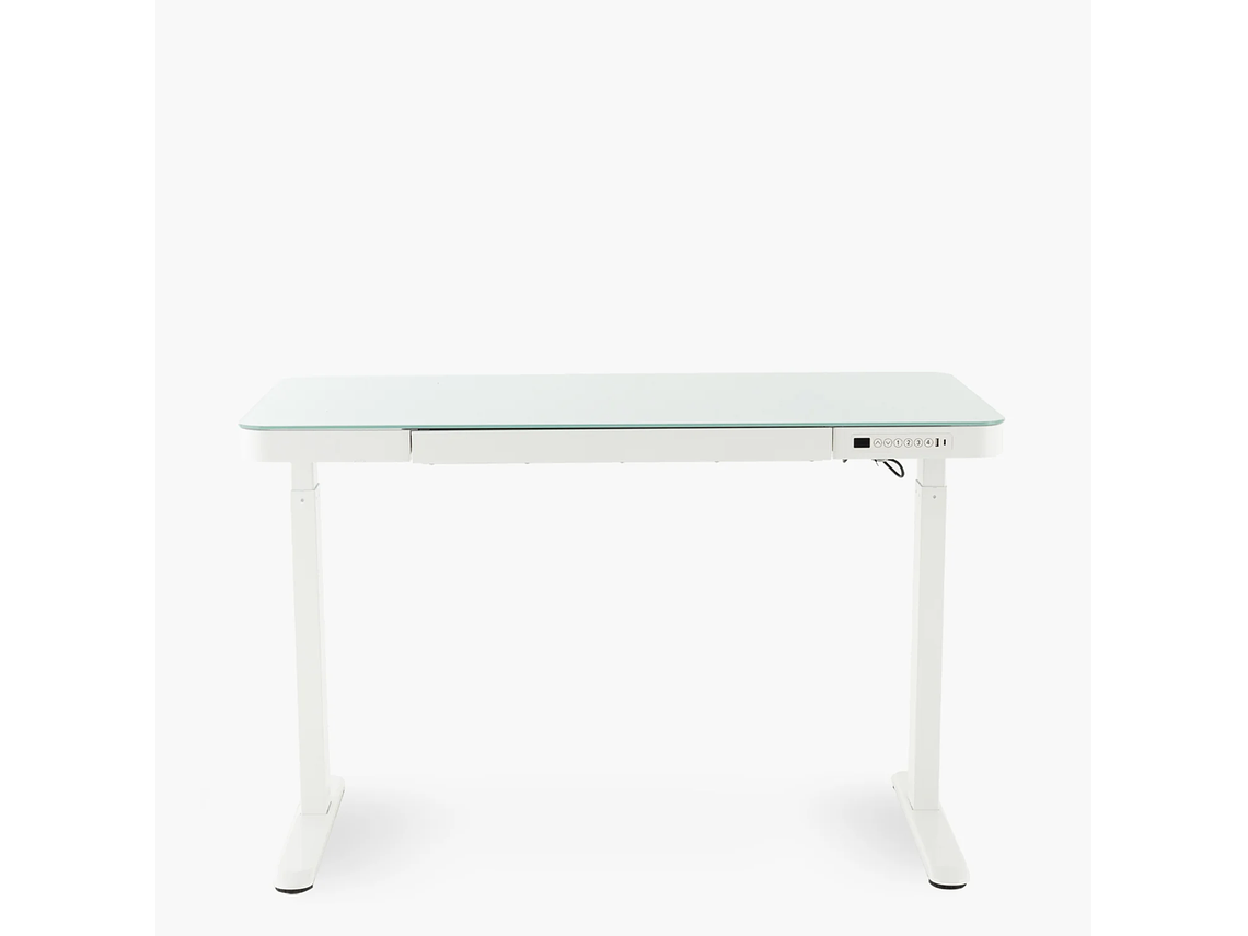 ESCRITORIO FORM DESIGN HOME OFFICE COSMO ELÉCTRICO BLANCO ACERO 1