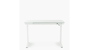 ESCRITORIO FORM DESIGN HOME OFFICE COSMO ELÉCTRICO BLANCO ACERO