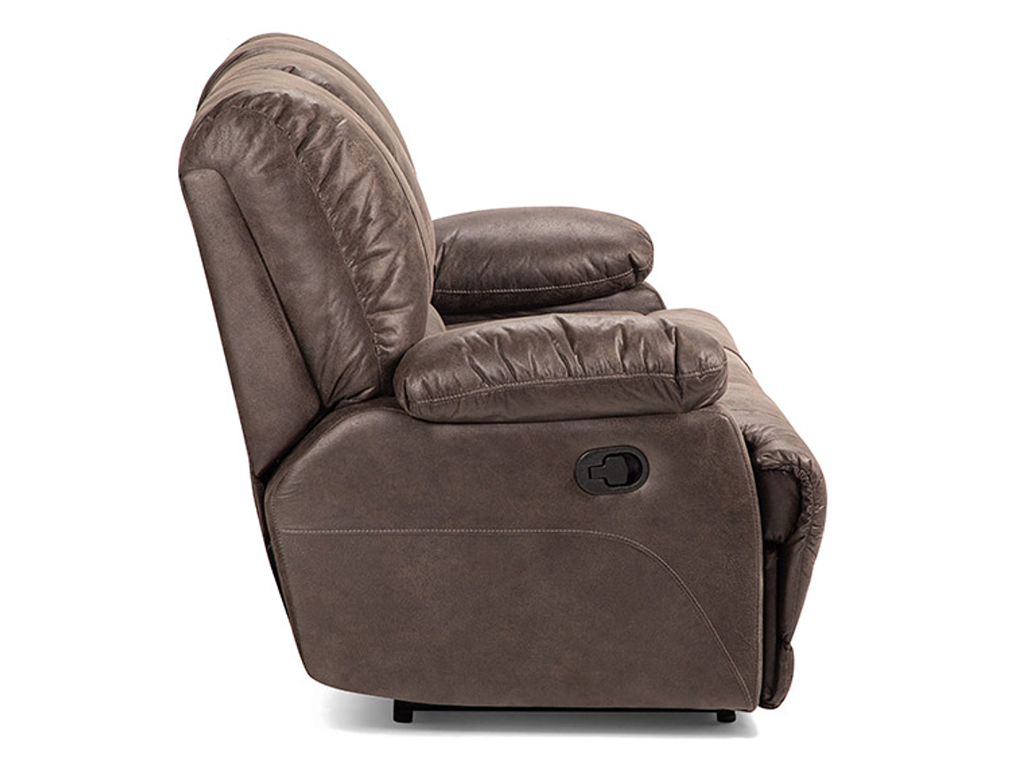 SOFÁ ROSEN RECLINABLE BUCAREST PU 3 CUERPOS CAFÉ 3