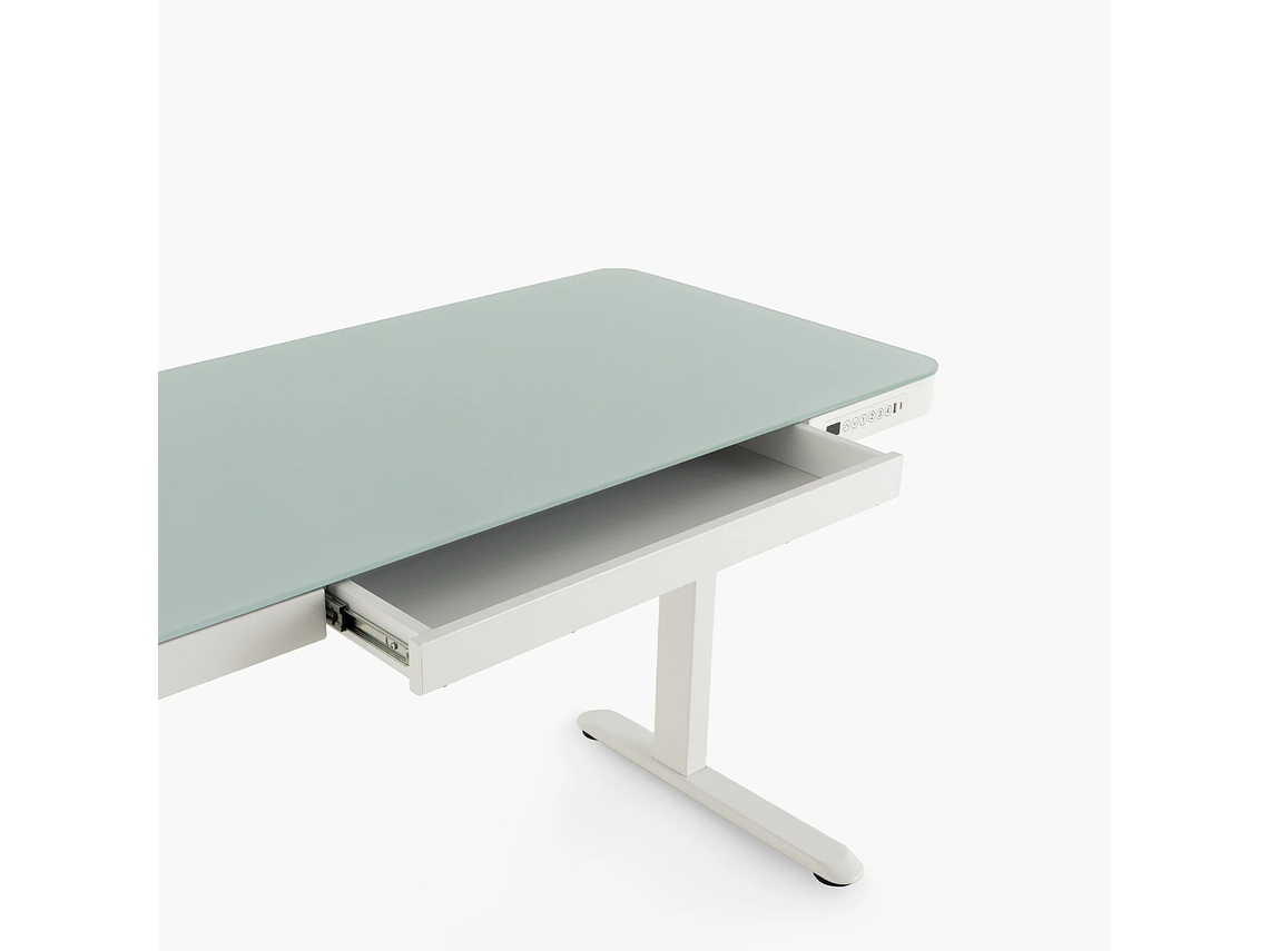 ESCRITORIO FORM DESIGN HOME OFFICE COSMO ELÉCTRICO BLANCO ACERO 4