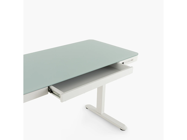 ESCRITORIO FORM DESIGN HOME OFFICE COSMO ELÉCTRICO BLANCO ACERO 4