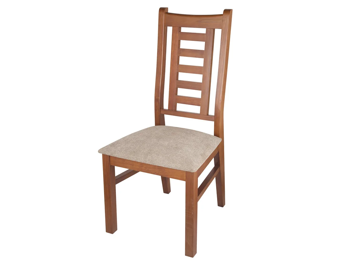 SILLAS ARTHOME PASCAL MADERA PACK 10 MIEL TAPIZ CAFÉ JASPEADO 2