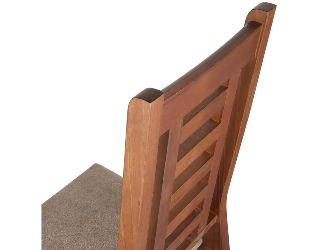 SILLAS ARTHOME PASCAL MADERA PACK 10 MIEL TAPIZ CAFÉ JASPEADO 3
