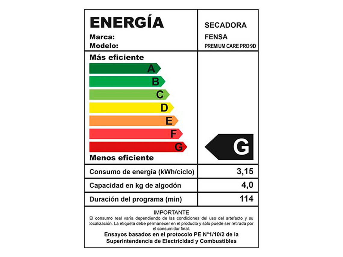 SECADORA DE ROPA POR VENTILACIÓN MADEMSA PREMIUM CARE PRO 9D 9KG GRIS 3