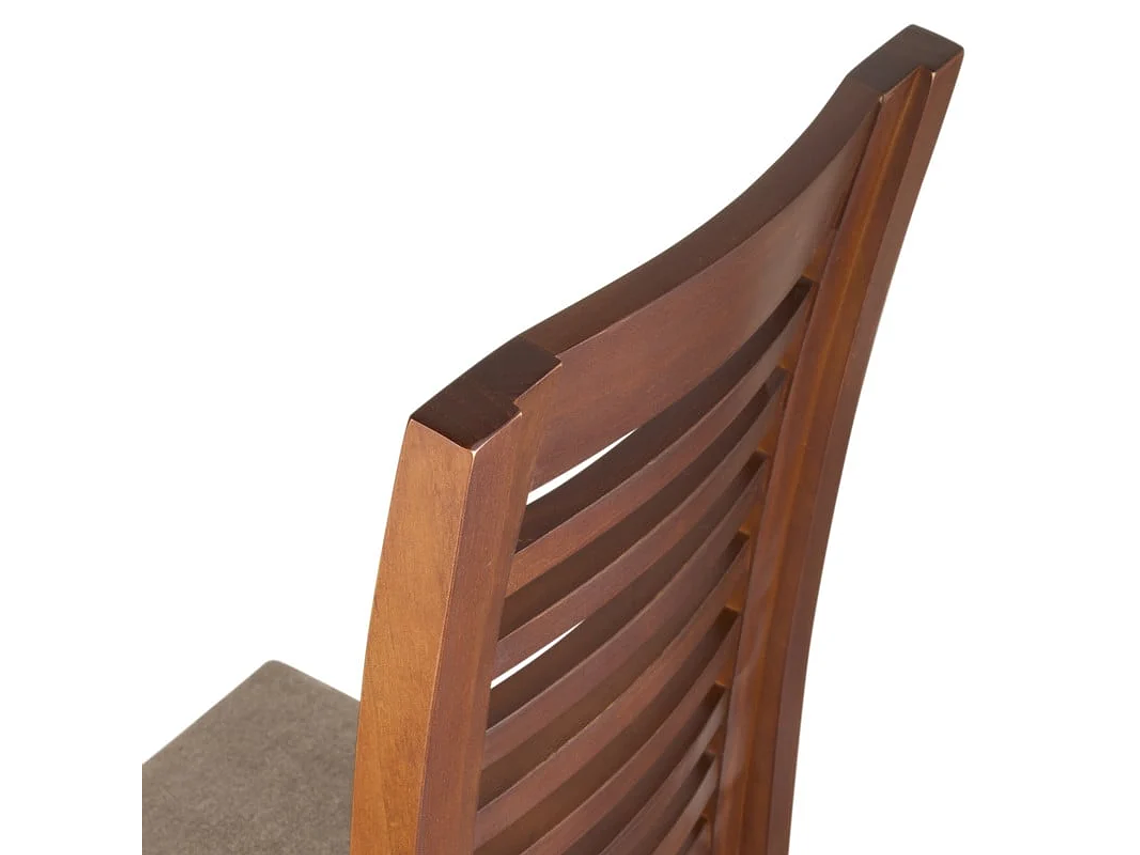 SILLAS ARTHOME LUCIANA MADERA PACK 8 MIEL TAPIZ CAFÉ JASPEADO 3